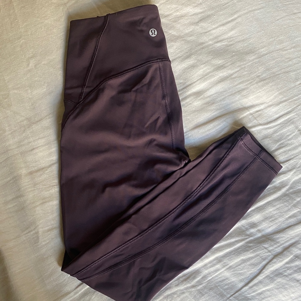 Lululemon Train Times 7/8 Leggings in Plum
